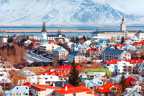 quiz capitali europee: panorama di Reykjavík in Islanda