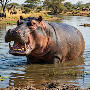 animale piu pericoloso al mondo : ippopotamo