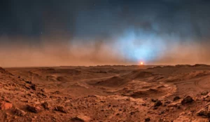 curiosità su marte tramonto